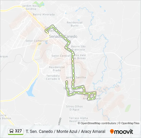 327 Bus Line Map
