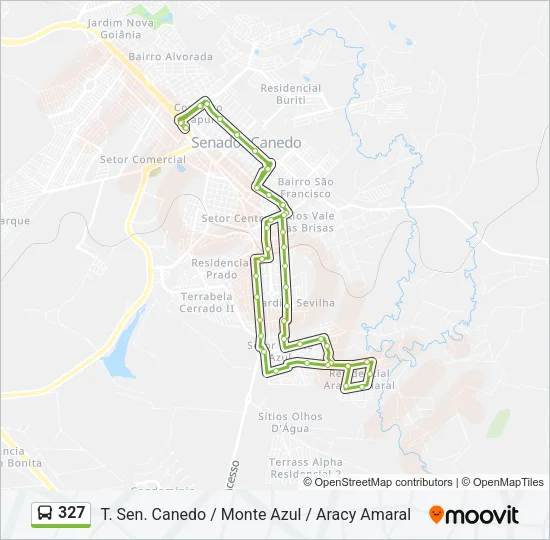 327 Bus Line Map