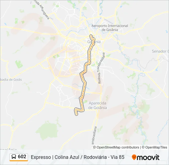 602 Bus Line Map