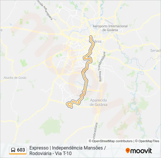 603 Bus Line Map