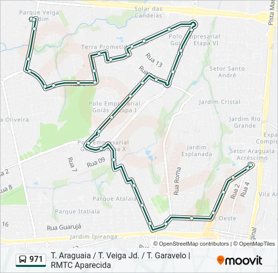 971 Bus Line Map