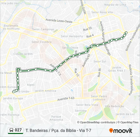 027 Bus Line Map