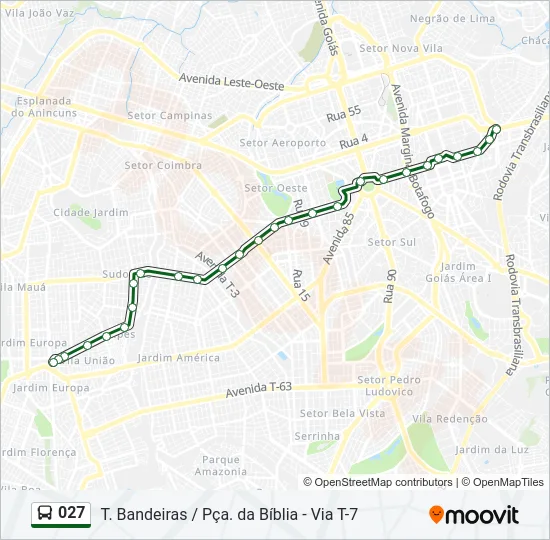 027 Bus Line Map