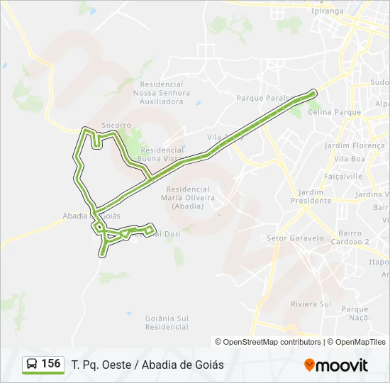 156 Bus Line Map