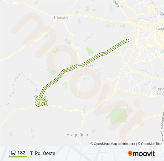 182 Bus Line Map