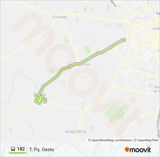 182 Bus Line Map