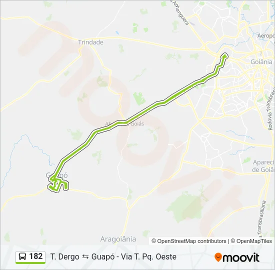 182 Bus Line Map