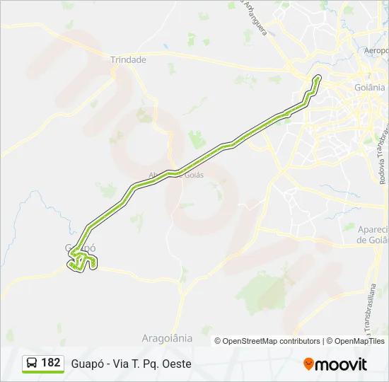 182 Bus Line Map