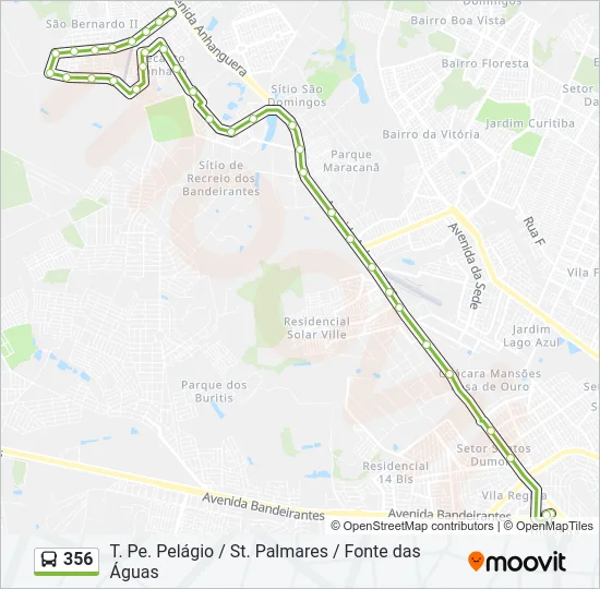 356 Bus Line Map