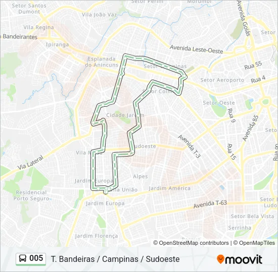 005 Bus Line Map