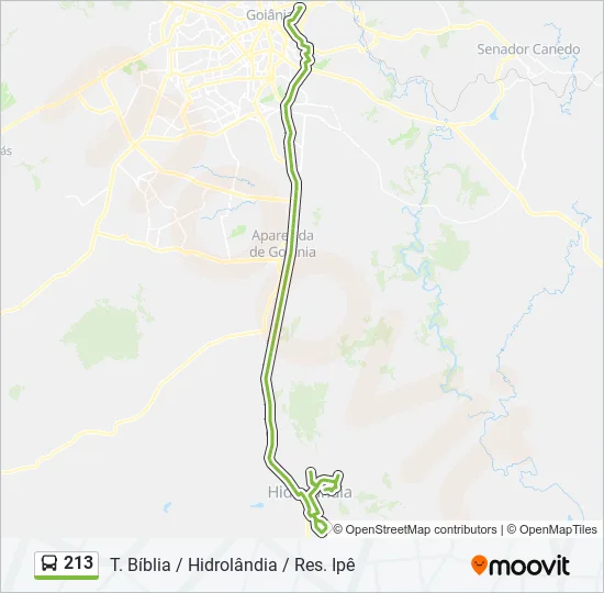 213 Bus Line Map