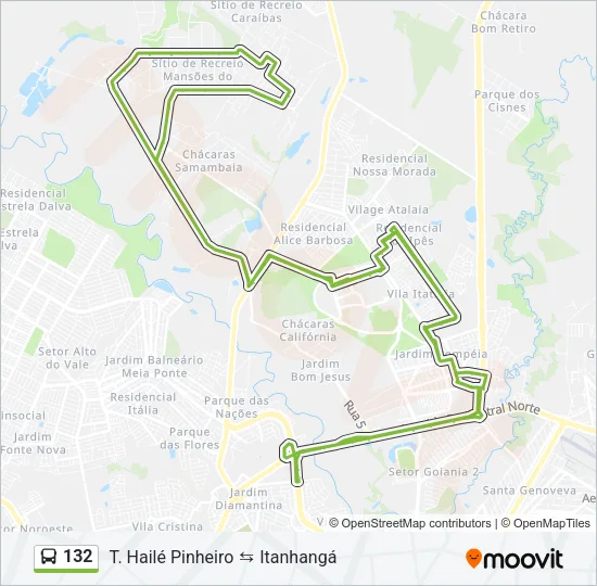 132 Bus Line Map