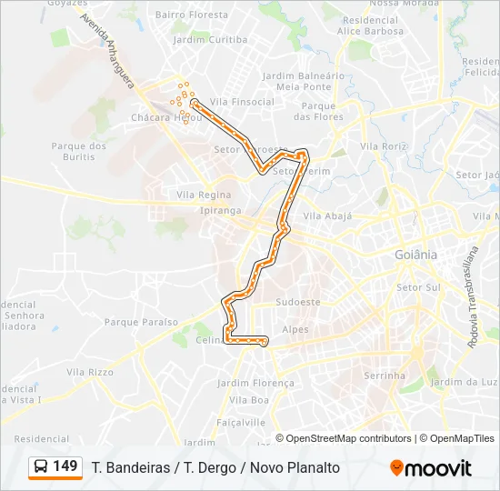 149 Bus Line Map