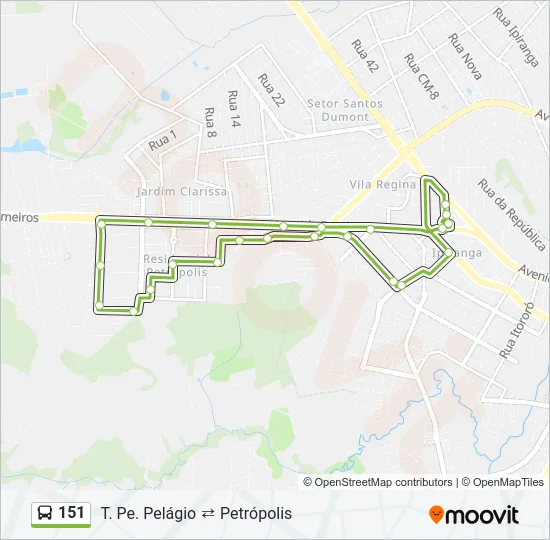 151 Bus Line Map
