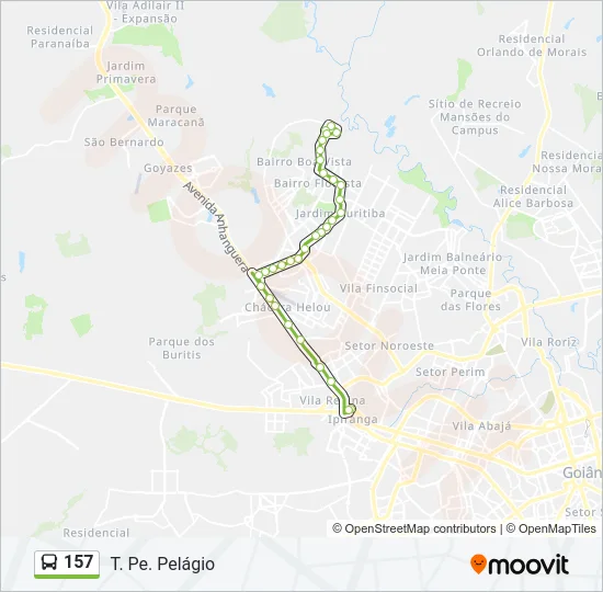 157 Bus Line Map