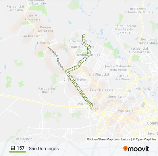 157 Bus Line Map