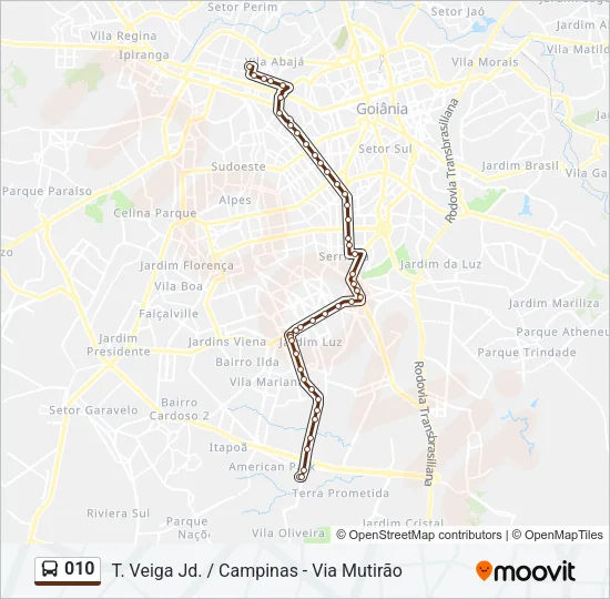 010 Bus Line Map