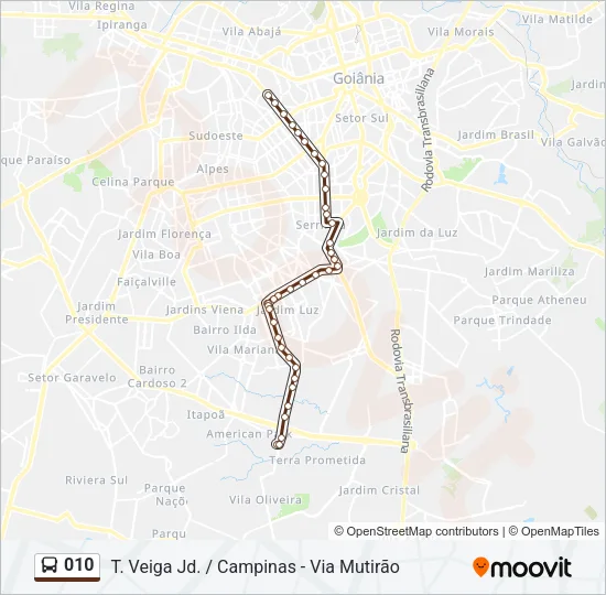 010 Bus Line Map