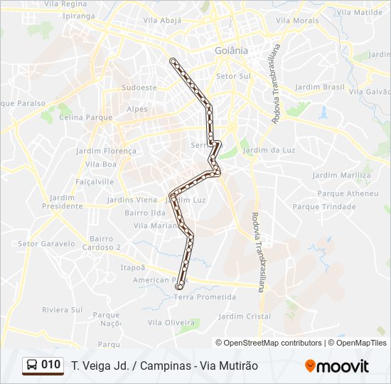 Rota da linha r10: horários, paradas e mapas - Cantão (Atualizado)