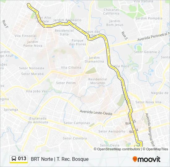 013 Bus Line Map