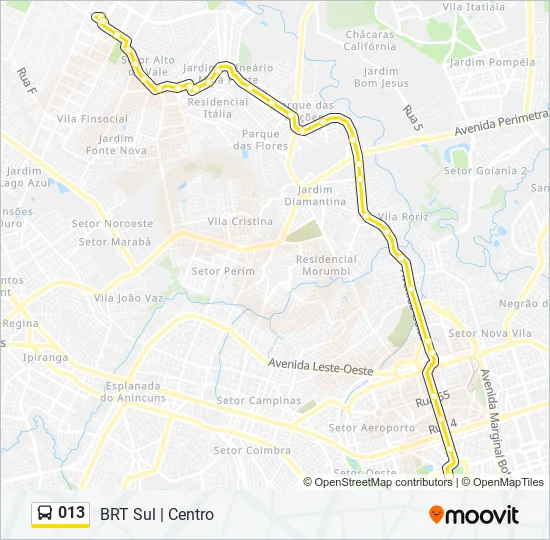 013 Bus Line Map