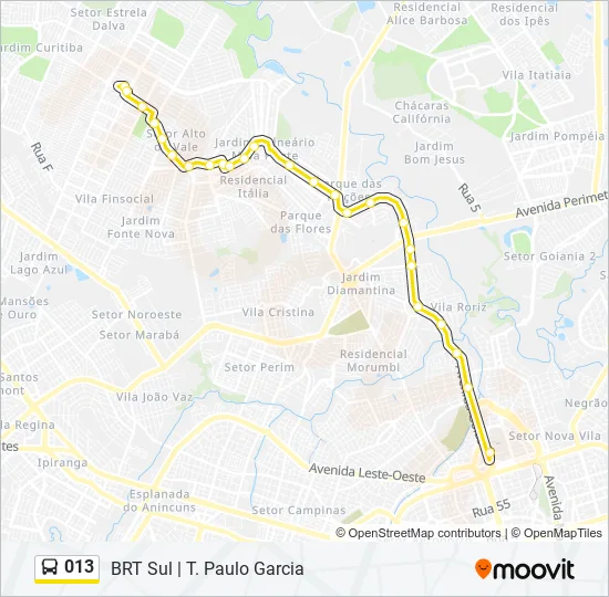 013 Bus Line Map
