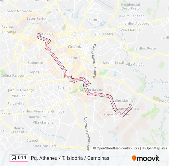 014 Bus Line Map