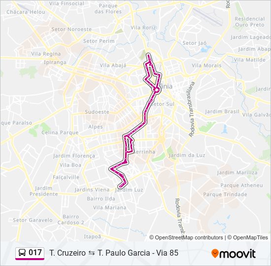 017 bus Line Map