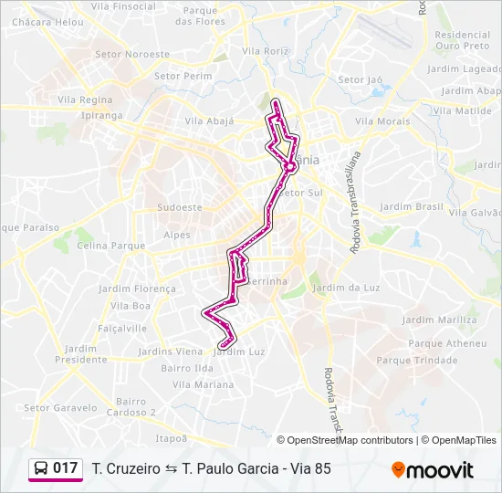 017 Bus Line Map