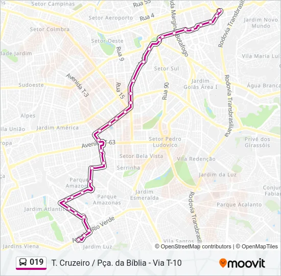 019 Bus Line Map