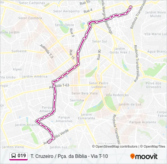 019 Bus Line Map