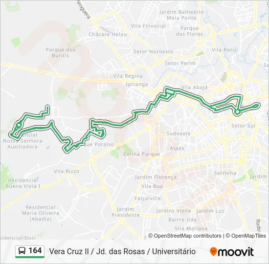 164 Bus Line Map