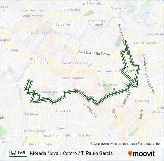 169 Bus Line Map