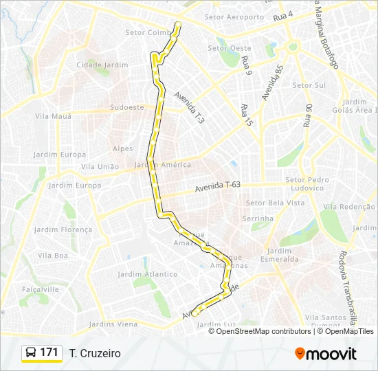 171 Bus Line Map