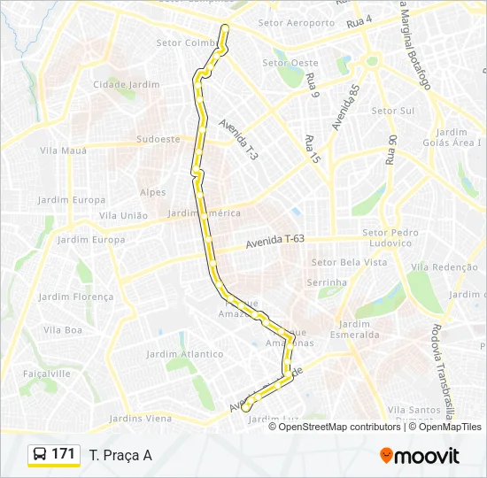 171 Bus Line Map