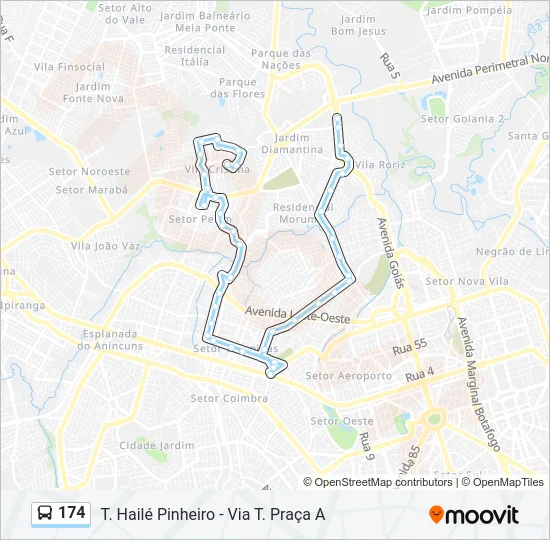 174 Bus Line Map
