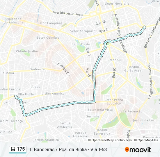 175 Bus Line Map