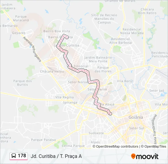178 Bus Line Map