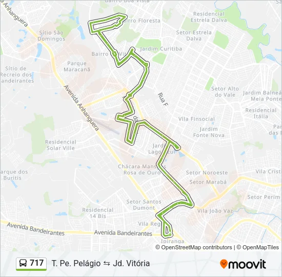 717 Bus Line Map