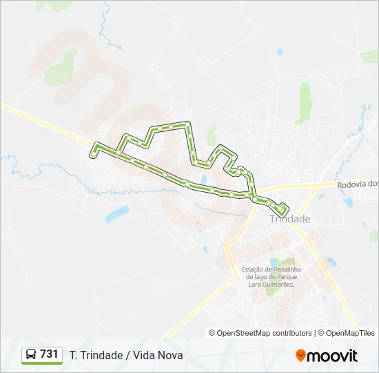 731 Bus Line Map