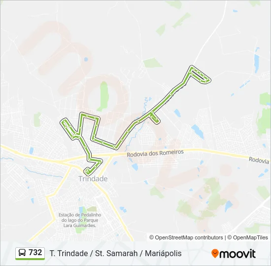 732 Bus Line Map