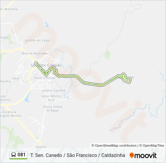 081 Bus Line Map