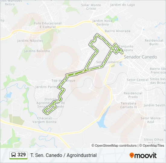 329 Bus Line Map