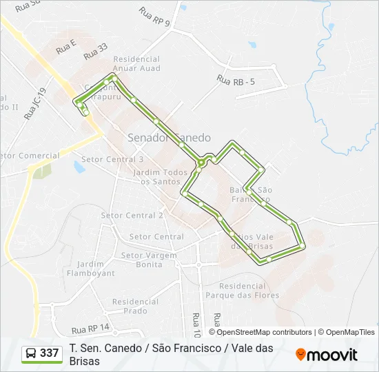 337 Bus Line Map