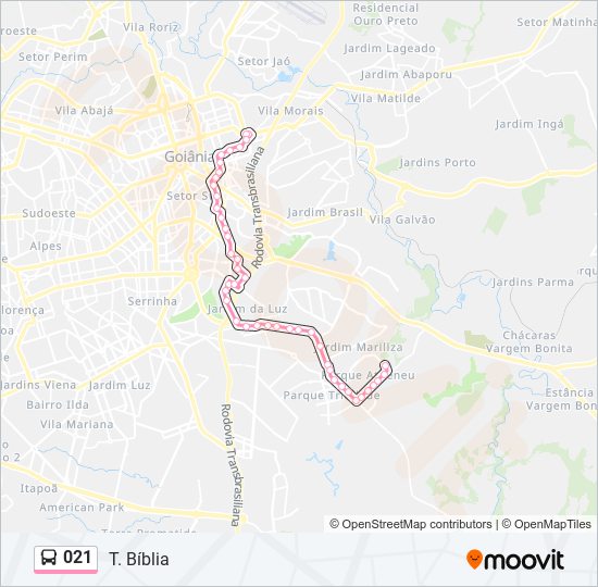 021 bus Line Map