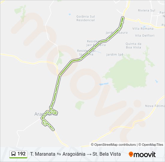 192 Bus Line Map