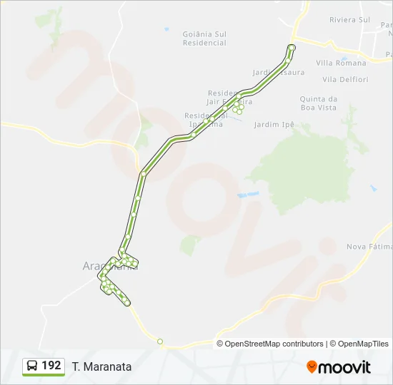 192 Bus Line Map