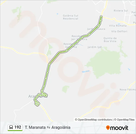 192 Bus Line Map