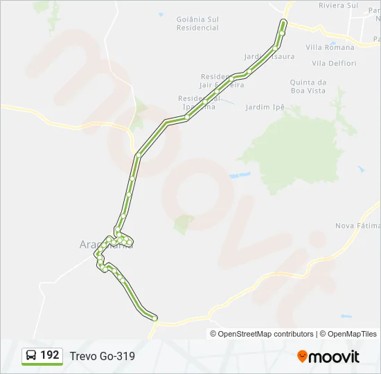 192 Bus Line Map