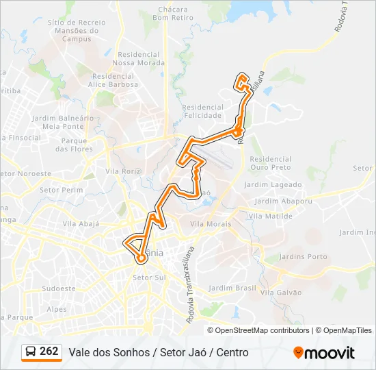 262 Bus Line Map